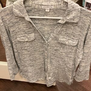 James Perse Marled Gray Shirt